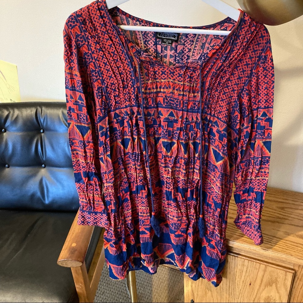Angie boho tassel tunic top or dress!